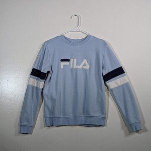 Fila Sweatshirt Women Small Light Blue